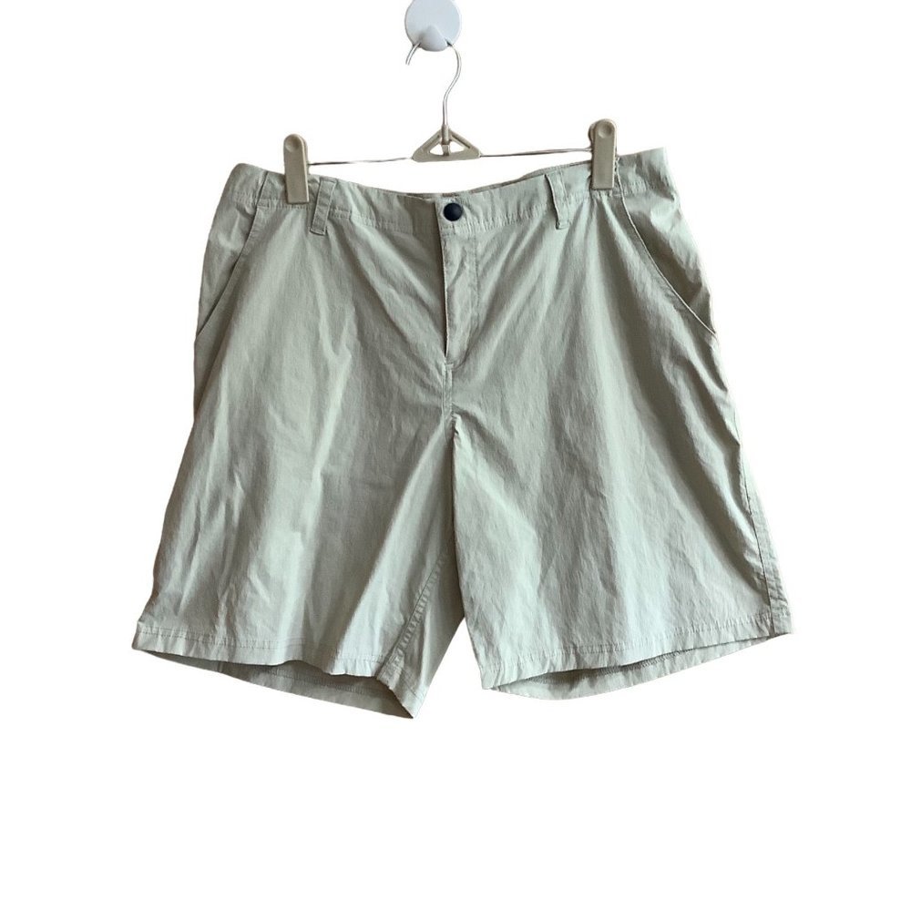 Sierra Experience Hiking Shorts Tan‎ Women Sz 8 Nylon Spandex 32" Waist